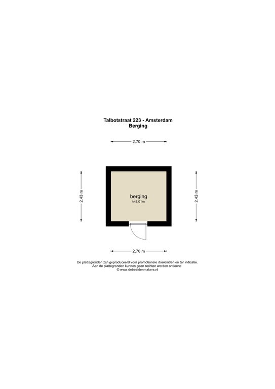 Talbotstraat 223  AMSTERDAM